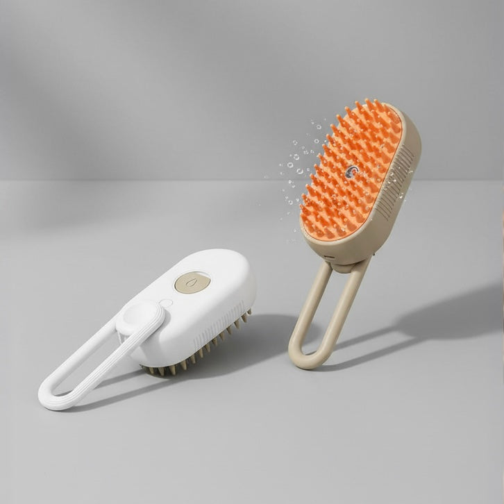 đŸ Brosse 3-en-1 Spray & Massage pour Chats et Chiens